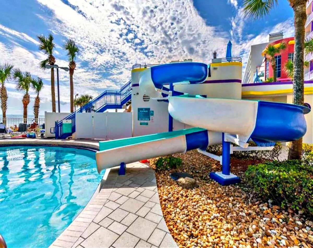 Direct Oceanfront 2 Bedroom Ocean Walk 3 Balconies 1601 Daytona Beach Apartment